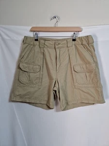 Lee Mens Cargo Shorts Dark Beige/Tan Size 38 100% Cotton - Picture 1 of 15