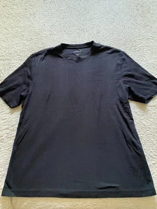 Claiborne Men Short Sleeve Crew Neck T-Shirt Black Size L - Picture 1 of 7