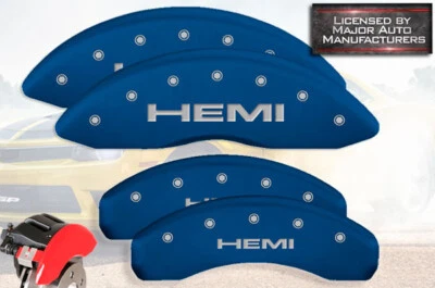 Синие крышки суппортов дисковых тормозов 2019-2021 Ram 1500 передние задние MGP HEMI Alternate - Изображение 1 из 4