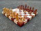Indian Wooden Flat Chess Board 12"x12" Inch With Special Chess Pieces Set