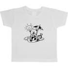 'Beach Bear' Children's / Kid's Cotton T-Shirts (TS026731)