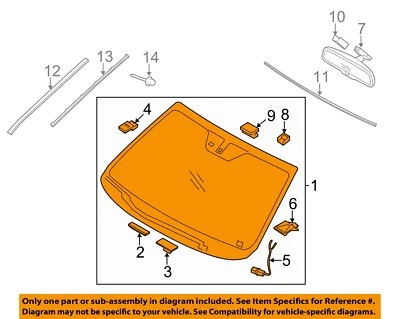 KIA OEM 16-18 Sorento-Vidrio Parabrisas 86110C6120 Foto 1 de 2