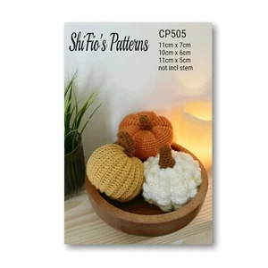 Crochet Pattern for Pumpkin - Halloween Decoration - CP505 - Picture 1 of 12