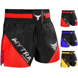 Mytra Fusion MMA Muay Thai Short Pro Combat Training Shorts, Boxing Shorts - Picture 1 of 11