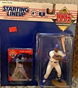 Kenner Starting LineUp Cliff Floyd Montreal Expos 1995 Figurina e Card Rookie Anno - Foto 1 di 5