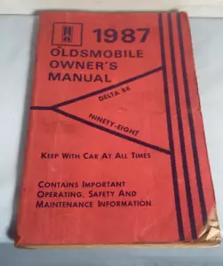 1987 Oldsmobile Delta 88 & 98 Owners Manual - Picture 1 of 5