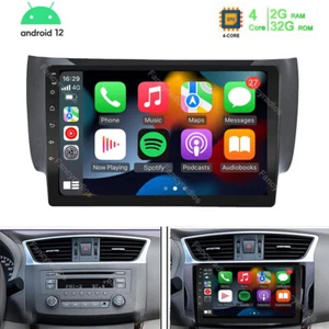 10.1" Android 12 Car Stereo GPS Radio CarPlay For Nissan Sylphy Sentra 2012-2018 - Picture 1 of 12