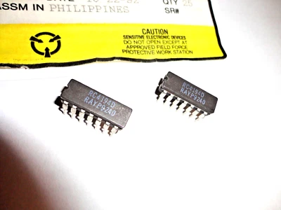 2 pcs RC4194 D Raytheon 14 pin IC, New From Tubes, Quick USA Shipping! You Get 2