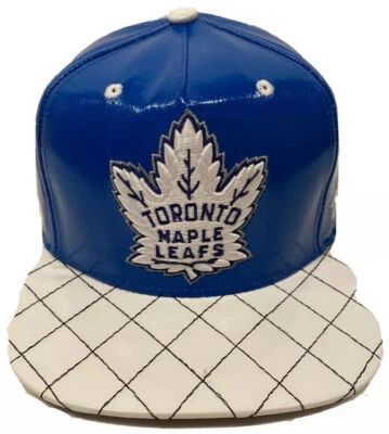 Zephyr NHL Toronto Maple Leafs "Quilted" 5 panel flat bill SnapBack Hat NWT - Image 1 of 4