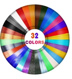 30 Colors 3D Pen PLA Filament Refills 3D Printing Pen Refills 1.75mm 300Ft - Picture 1 of 5