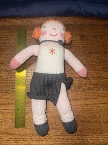 Blabla Giselle Knit Plush 14" Ballerina Girl Doll Orange Hair Bun Soft Rare - Picture 1 of 6