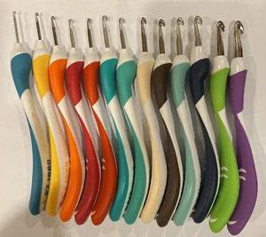 1pc ADDI Swing Crochet Hook Comfortable Hook Colorful~Select a Size - Picture 1 of 1