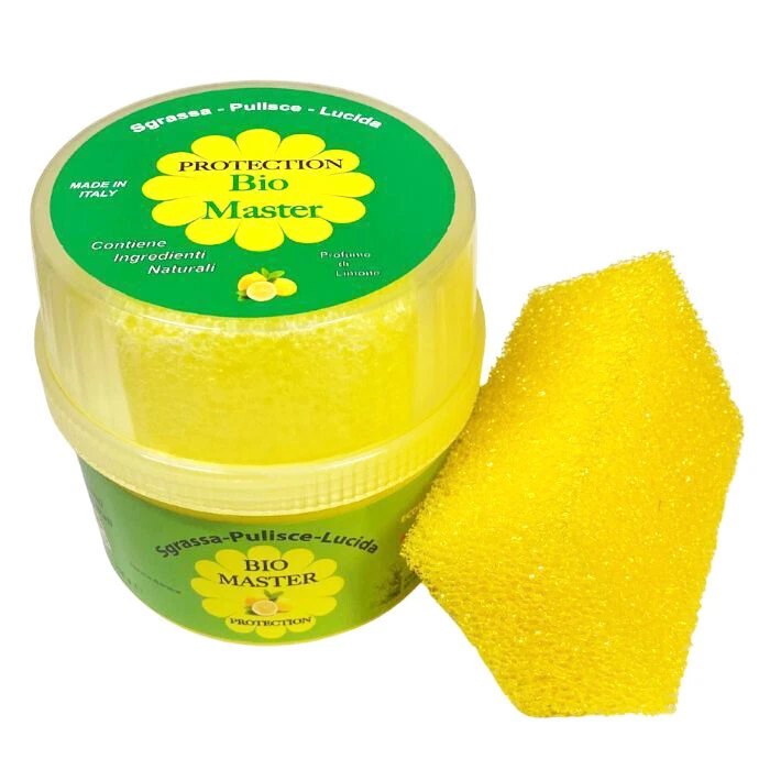 BIO MASTER PASTA PIETRA BIANCA CON SPUGNA DETERGENTE PER TUTTE LE SUPERFICI