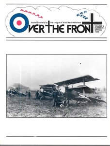 Over The Front Spring 89 Toulis Aerodrome Zeppelin Rumpler Schwerin Escadrille - Imagen 1 de 3