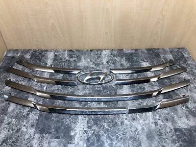 Insertos de moldura de rejilla de radiador para parrilla 86351B8000 OEM 2013-2016 Hyundai Santa Fe Foto 1 de 4
