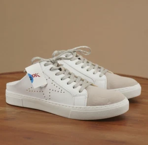 Steven New York By Madden Womens Perkiey Mule Lace Up Sneakers Size 6.5 White - Picture 1 of 9