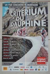 PLAKAT RADSPORT: CRITERIUM DU DAUPHINE 2012 - NEUWERTIGER ZUSTAND - - Bild 1 von 1