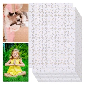 15 Sets Blank Sublimation-Puzzle Blank Jigsaw for DIY Custom Puzzle Heat Press - Picture 1 of 8
