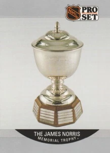 JAMES NORRIS MEMORIAL TROPHY - 1990 PRO SET SERIES CARD - CARD NUMBER 384 - Picture 1 of 2