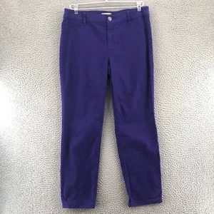 Chicos Jeans Womens 1 US 8 Purple Skinny Stretch Twill Jegging Everyday Ankle - Picture 1 of 11