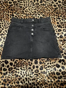 H&M Girls Black Denim Mini Skirt - Picture 1 of 8