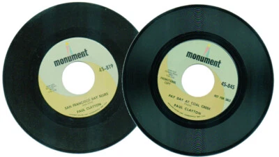 PAUL CLAYTON (2) 45 RPM Records  SAN FRANCISCO BAY BLUES / WILD MOUNTAIN THYME++ - Image 1 of 4