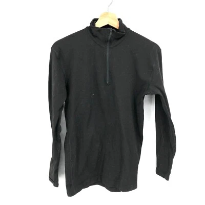 Helly Hansen Cuello Simulado 1/4 Cremallera Jersey Camisa Senderismo Negro Exterior Capas S Foto 1 de 4