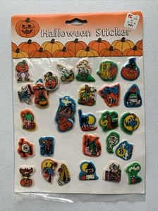 Pegatinas hinchadas Pumpkin Time Halloween Kmart de colección nuevo stock antiguo - Imagen 1 de 10