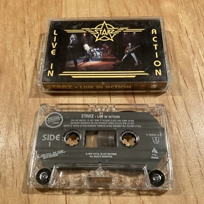 Starz - Live In Action CASSETTE TAPE 80s US issue ted nugent kiss aerosmith - Image 1 of 3