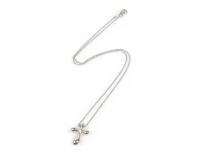 Tiffany & Co. Elsa Peretti Cross Small Necklace Pendant Silver 925 w/pouch - Picture 1 of 6