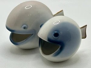 Seltener Budapest Ungarn Porzellan Fisch Vintage Fabelhaft! Antonia Szabo - Bild 1 von 5