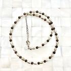 Kr Silpada Silver Tone Beaded Necklace Signed The Vintage Strand Lot #4004
