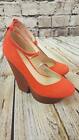 Fiore Wedge Platform Shoes In Orange/Brown  Suede Style Wedge Heel Trend Shoes