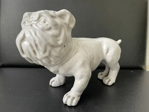 vintage 9-inch Ironstone (?) ceramic English Bulldog figurine large - Bild 1 von 7