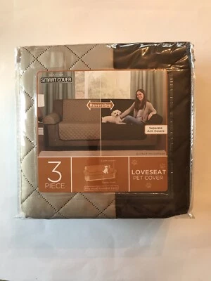 Cubierta inteligente reversible Maytex de 3 piezas tostada/marrón Foto 1 de 4