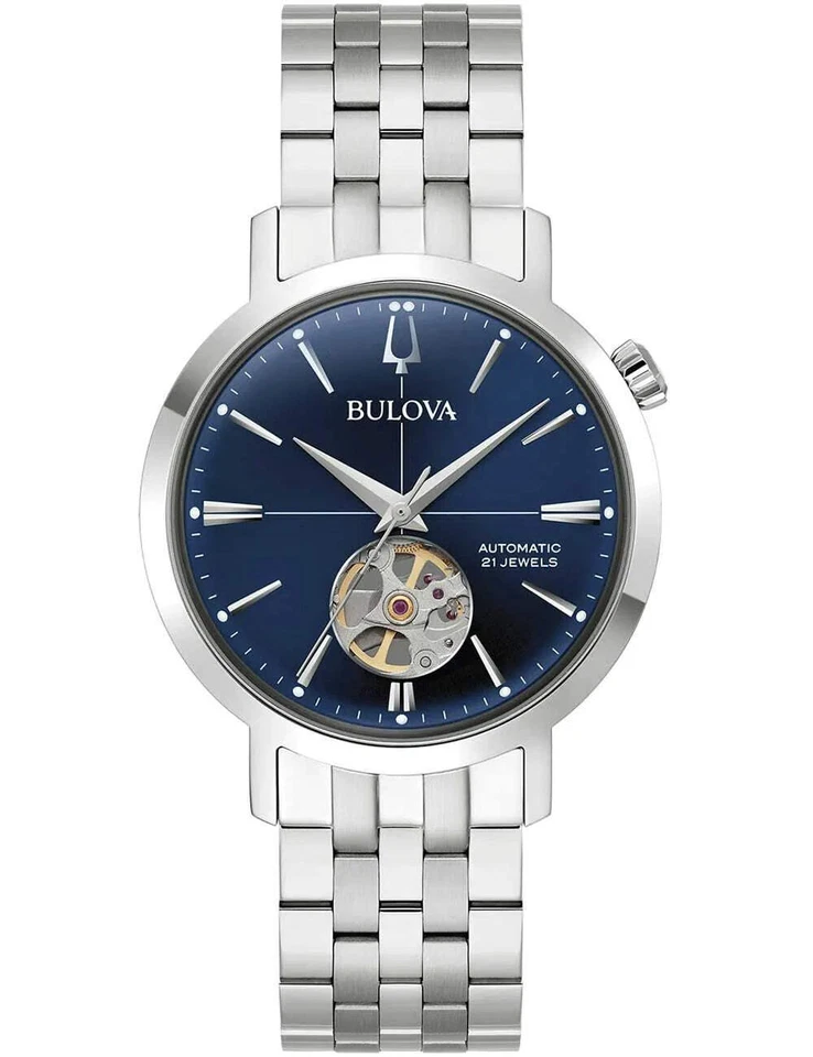 Bulova 96A320 Mens Watch Aerojet Automatic 38mm 3ATM