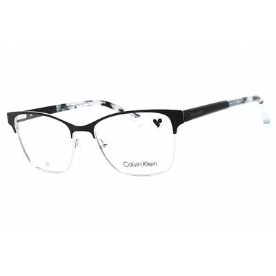 Calvin Klein Women's Eyeglasses Black Metal Cat Eye Full Rim Frame CK23107 001 - Image 1 of 2