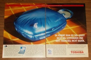 Seltene Werbung TOSHIBA SATELLITE 320CDT Laptop Portable Computer 1998 - Bild 1 von 1