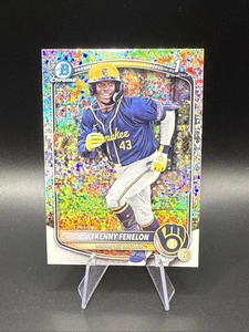 Kenny Fenelon 2025 Bowman cromo 1er RC MINI REFRACTOR DIAMANTE #BCP-190 Cerveceros - Imagen 1 de 2