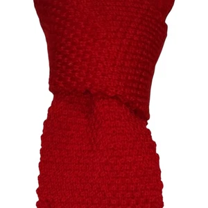 Vintage Robert Talbott Square Knit Tie Red Designer Tie EUC - Picture 1 of 3