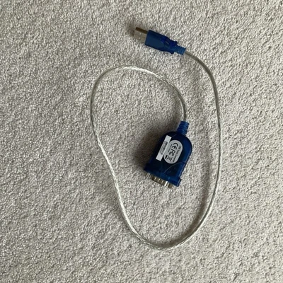 USB to Serial RS232 9 Pin DB9 COM Port Converter Adapter Cable - Image 1 of 2