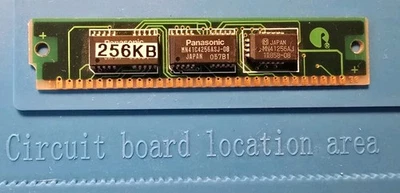 256KB 30-Pin SIMM RAM (Panasonic, MN41C256ASJ-08 FPM 80ns, Parity) – Tested - Image 1 of 2