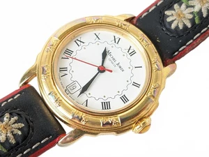 Michel Jordi Swiss Cuvee 1991 Women Watch Golden Embroidery - Picture 1 of 7