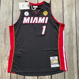 Men’s Mitchell & Ness Authentic Miami Heat Finals Jersey 2012 Chris Bosh 48 (XL) - Picture 1 of 15