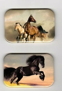 MUSTANG HORSE  2 REFRIGERATOR MAGNET  2" X 3"  WITH ROUNDED CORNER - Picture 1 of 3