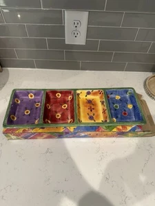 The Sweet Shoppe By Sango 4-Part Divided Relish Tray Designed By Sue Zipkin - Picture 1 of 3