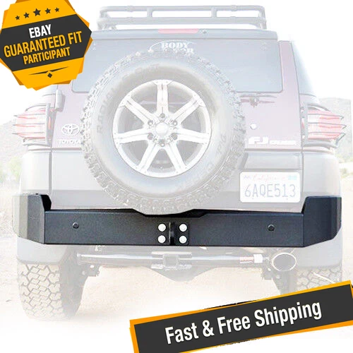 BODY ARMOR FJ-2961 Black Rear Bumper for 2007-2014 Toyota FJ Cruiser Foto 1 de 4