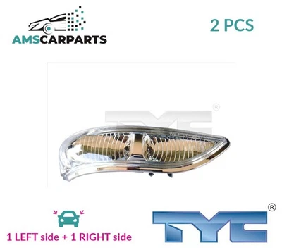 INDICATOR LIGHT BLINKER LAMP PAIR OUTSIDE MIRROR 321-0089-3 TYC 2PCS NEW - Image 1 of 4