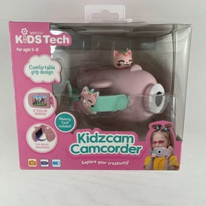 Videocámara digital Vivitar Kids Tech para niños rosa gato - Imagen 1 de 6