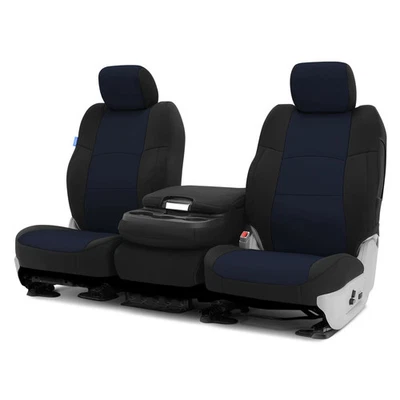 For Dodge Ram 3500 06-09 Neosupreme 1st Row Black & Navy Blue Custom Seat Covers Foto 1 de 4